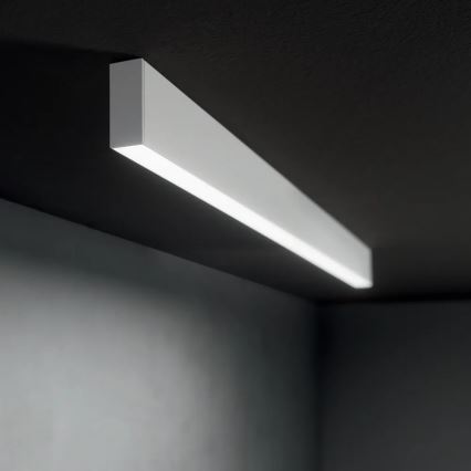 Ideal Lux - LED-pendel på vajer STEEL LED/29W/230V 3000K CRI 90 120 cm vit