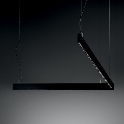 Ideal Lux - LED-pendel på vajer STEEL LED/29W/230V 4000K CRI 90 120 cm svart