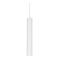 Ideal Lux - LED-pendellampa LOOK 1xGU10/7W/230V CRI 90 Ø 6 cm vit