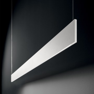 Ideal Lux - LED-pendellampa med kabel STEEL LED/24W/230V 3000K CRI 90 120 cm vit