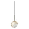 Ideal Lux - LED-pendellampa på vajer BLOOM 1xG9/3W/230V Ø 11,5 cm guld/rökbeige