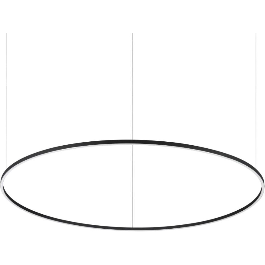 Ideal Lux - LED-pendel på vajer ORACLE SLIM LED/83W/230V 2700K CRI 90 Ø 150 cm svart