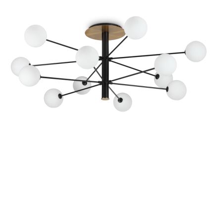 Ideal Lux - LED pendelljuskrona COSMOPOLITAN 12xG9/3W/230V diameter 145 cm svart