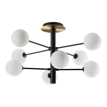 Ideal Lux - LED pendelljuskrona COSMOPOLITAN 8xG9/3W/230V diameter 64 cm svart