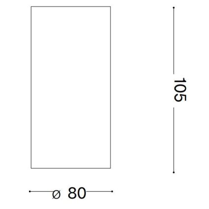 Ideal Lux - LED spotlight NITRO LED/10W/230V diameter 8 cm CRI 90 vit