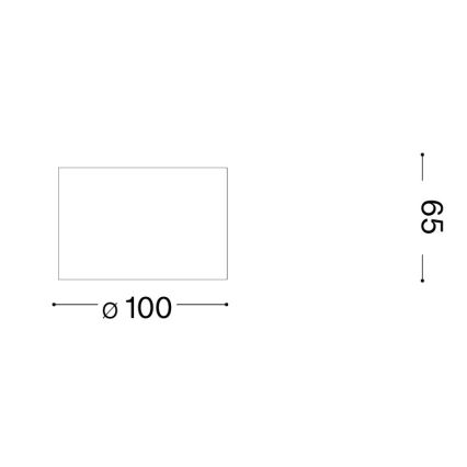 Ideal Lux - LED-spott SPIKE 1xGX53/9W/230V Ø 10 cm kopparfärgad