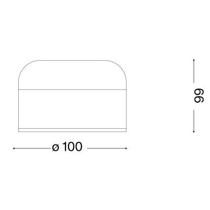 Ideal Lux - LED Dimbart Touchbordslampa MIGNON LED/5W/5V 1500 mAh Ø 10 cm CRI 90 Mässing