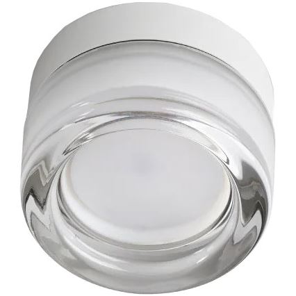Ideal Lux - LED badrumsplafond LOLLY 1xGX53/9W/230V Ø 10,5 cm IP44 vit/klar