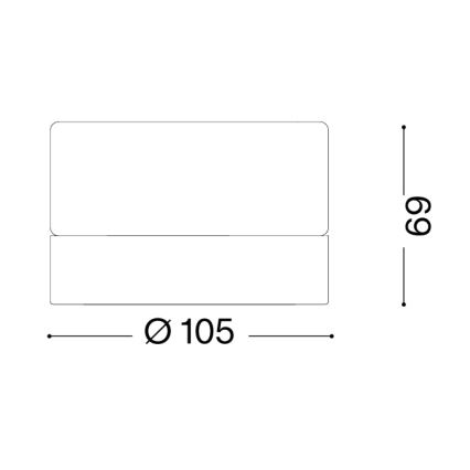 Ideal Lux - LED badrumsplafond LOLLY 1xGX53/9W/230V Ø 10,5 cm IP44 vit/klar