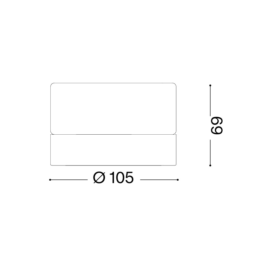 Ideal Lux - LED badrumsplafond LOLLY 1xGX53/9W/230V Ø 10,5 cm IP44 vit/klar