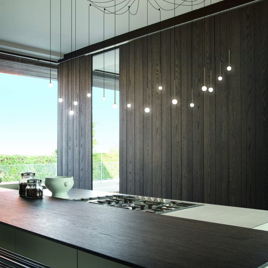 Ideal Lux - LED-takkrona på vajer LUCCIOLA 16xLED/16W/230V CRI 90 spindel svart