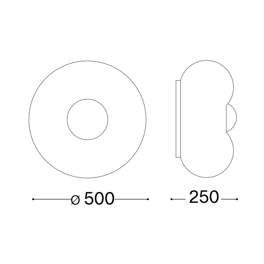 Ideal Lux - LED taklampa ARIZONA 5xGX53/9W/230V diameter 50 cm vit