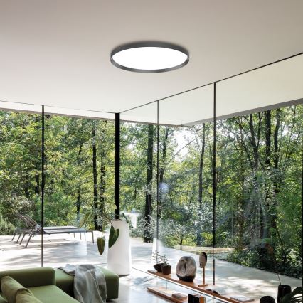 Ideal Lux - LED taklampa FLY LED/26W/230V 2700K diameter 45 cm CRI 90 IP40 svart