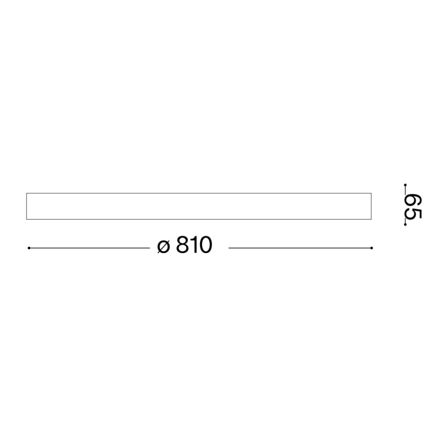 Ideal Lux - LED taklampa GEMINI LED/42W/230V diameter 81 cm CRI 90 guld