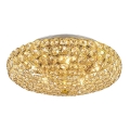 Ideal Lux - LED taklampa i kristall KING 5xG9/3W/230V diameter 38 cm guld