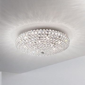 Ideal Lux - LED taklampa i kristall KING 5xG9/3W/230V diameter 38 cm skinande krom