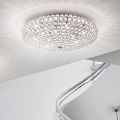 Ideal Lux - LED taklampa i kristall KING 9xG9/3W/230V diameter 53,5 cm skinande krom