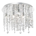 Ideal Lux - LED taklampa i kristall ROYAL 8xG9/3W/230V diameter 40 cm skinande krom