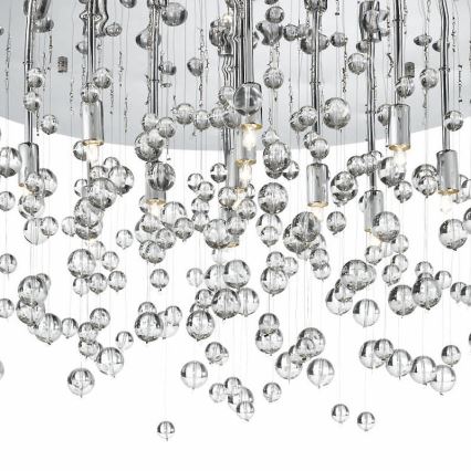 Ideal Lux - LED taklampa NEVE 8xG9/3W/230V diameter 40,5 cm skinande krom