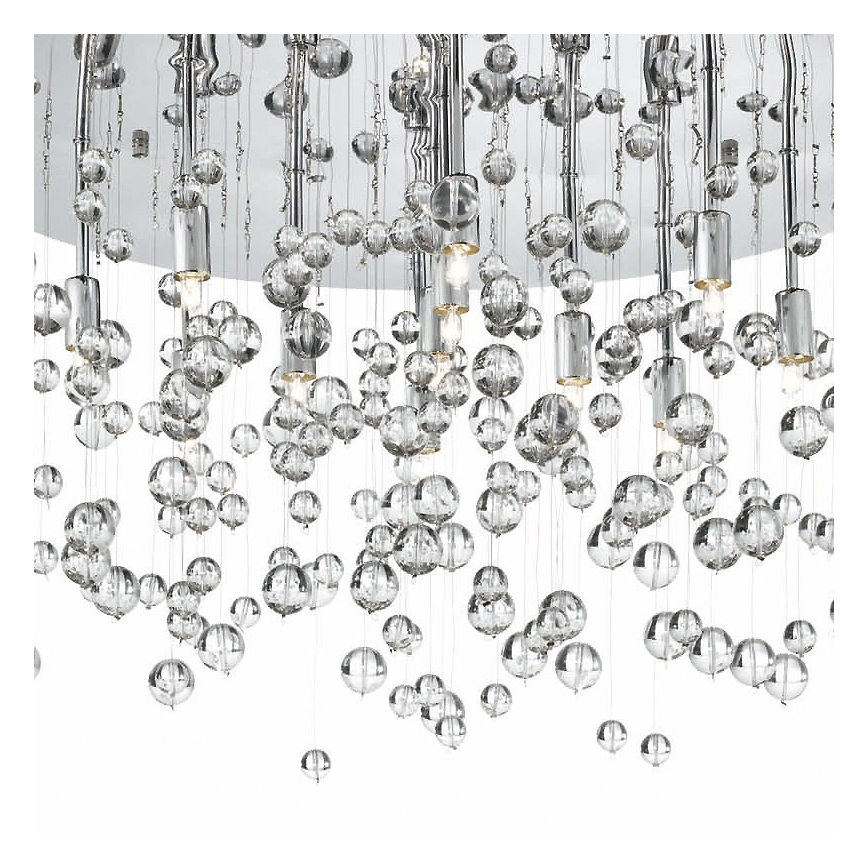 Ideal Lux - LED taklampa NEVE 8xG9/3W/230V diameter 40,5 cm skinande krom