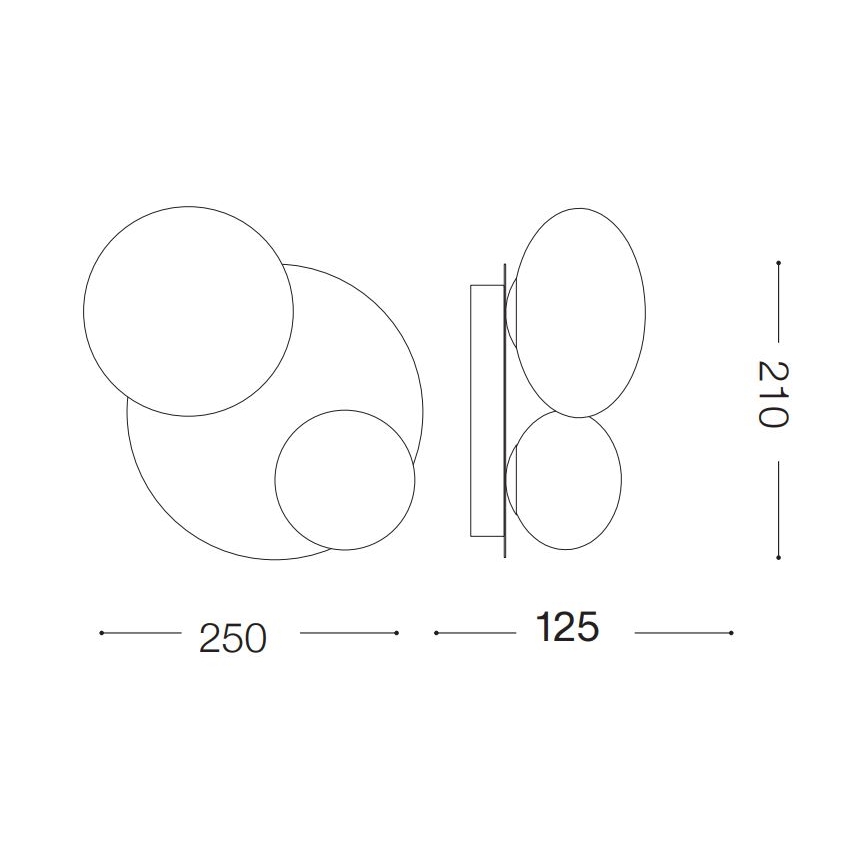 Ideal Lux - LED taklampa NINFEA 2xG9/3W/230V vit