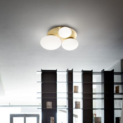 Ideal Lux - LED taklampa NINFEA 3xGX53/9W/230V guld