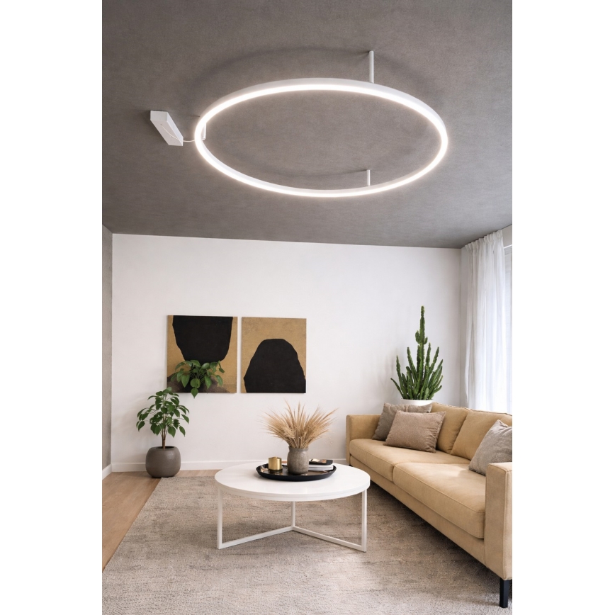 Ideal Lux - LED taklampa ORACLE S LED/53W/230V 2700K diameter 90 cm vit