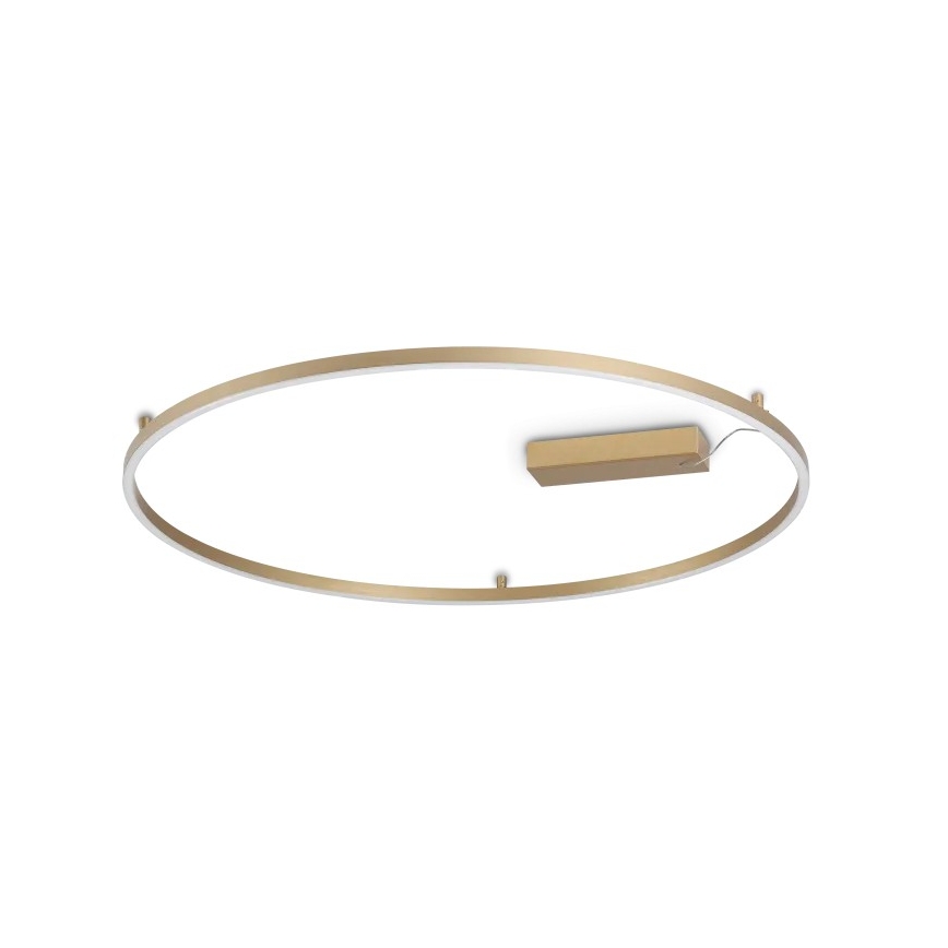 Ideal Lux - LED taklampa ORACLE SLIM LED/53W/230V 3000K CRI 90 Ø 90 cm guldfärgad