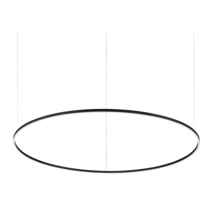 Ideal Lux - Dimbart LED-pendel på vajer ORACLE SLIM LED/77W/230V 3000K CRI 90 Ø 150 cm svart