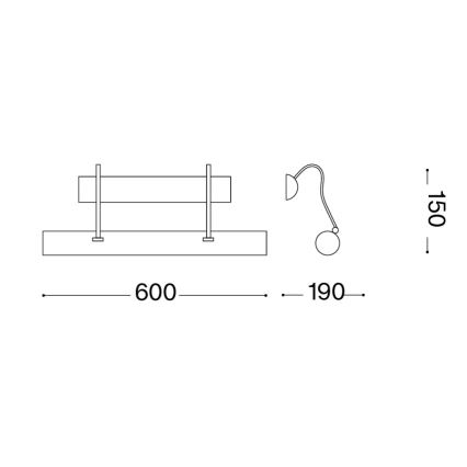 Ideal Lux - LED-tavellampa 4xG9/3W/230V brons