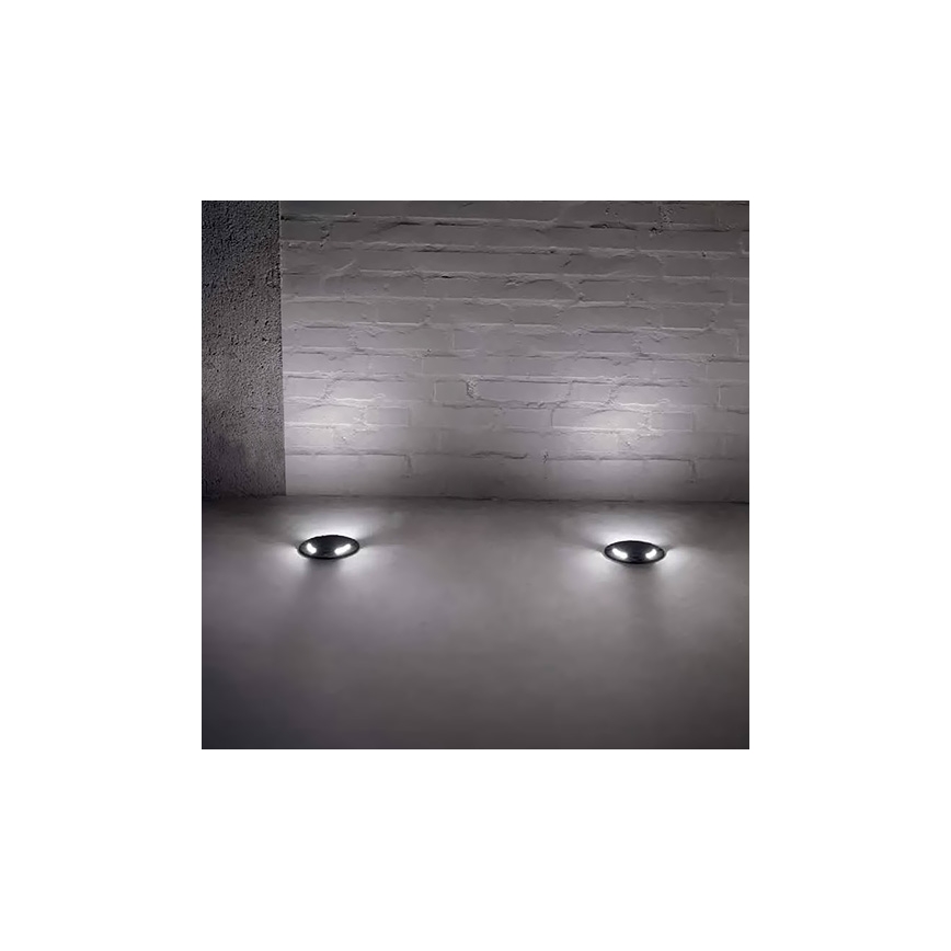 Ideal Lux - LED uppfartslampa för utomhusbruk CECI 1xGU10/4,5W/230V IP67 svart