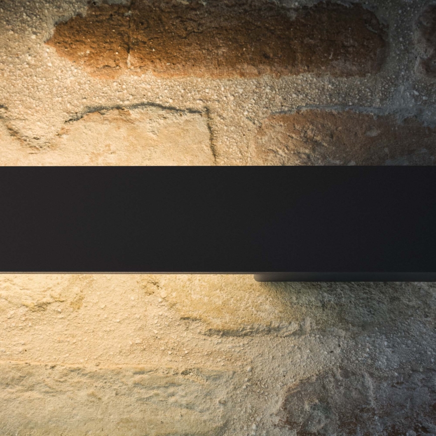 Ideal Lux - LED utomhusvägglampa LINEA LED/23W/230V CRI 90 144 cm IP54 svart