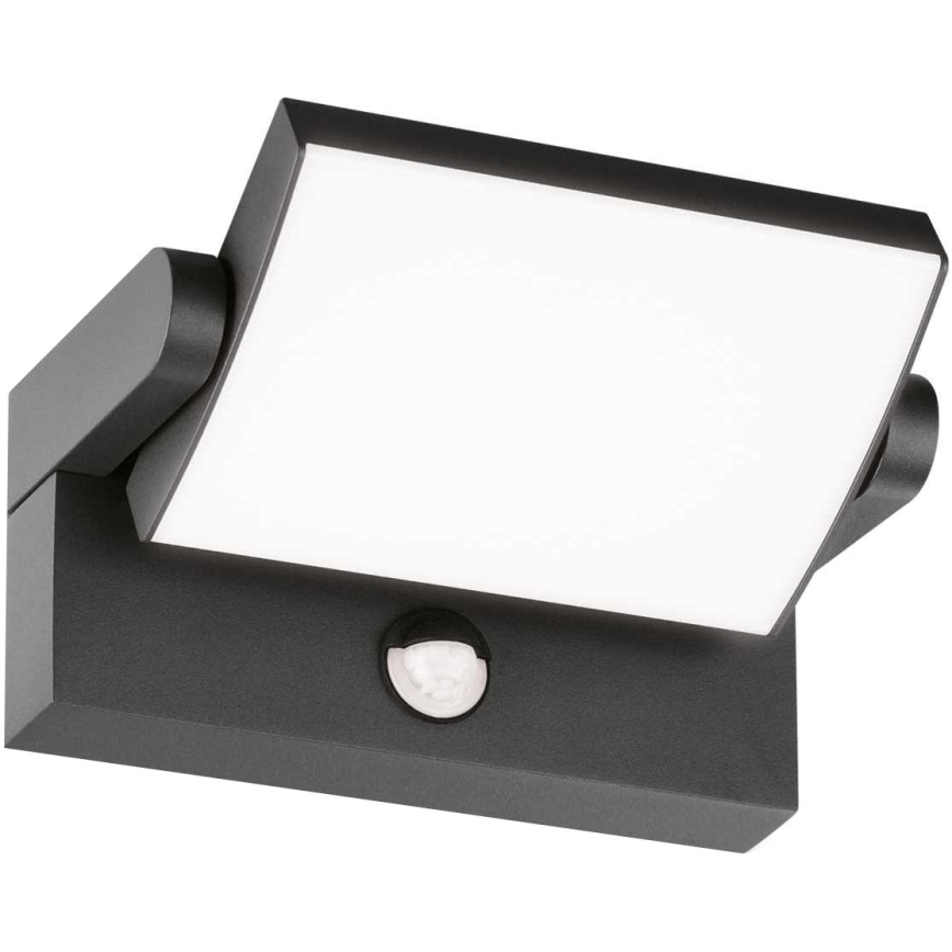 Ideal Lux - LED Utomhus vägglampa med sensor SWIPE LED/21W/230V CRI 90 IP54 antracit