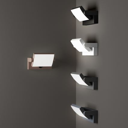 Ideal Lux - LED Utomhus vägglampa med sensor SWIPE LED/21W/230V CRI 90 IP54 brun