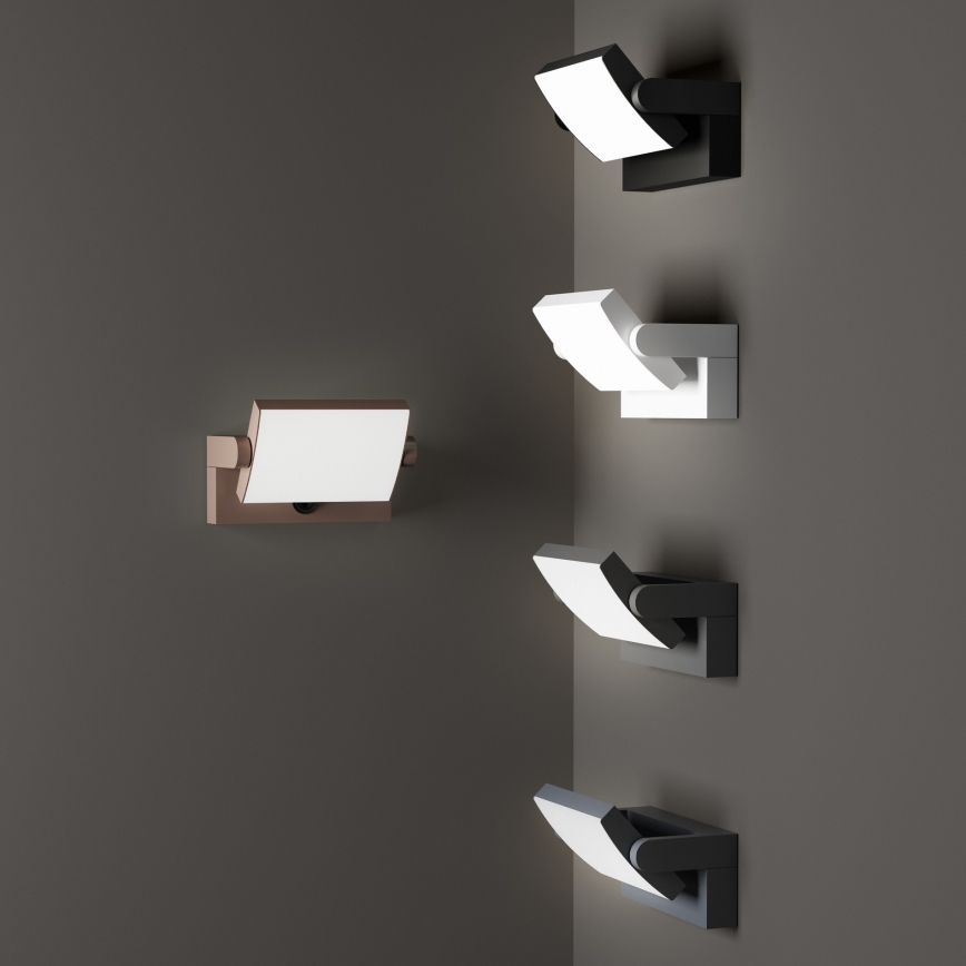 Ideal Lux - LED Utomhus vägglampa med sensor SWIPE LED/21W/230V CRI 90 IP54 brun