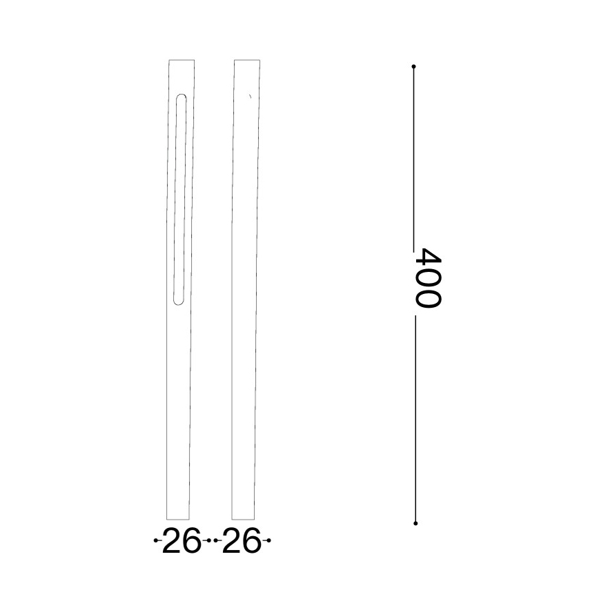 Ideal Lux - LED-utomhuslampa JEDI LED/7W/230V 40 cm CRI 90 IP65 antracit
