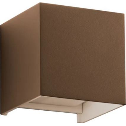 Ideal Lux - LED utomhusväggarmatur ATOM LED/12W/230V CRI 90 IP54 brun