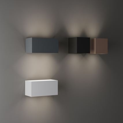 Ideal Lux - LED utomhusväggarmatur ATOM LED/12W/230V CRI 90 IP54 brun