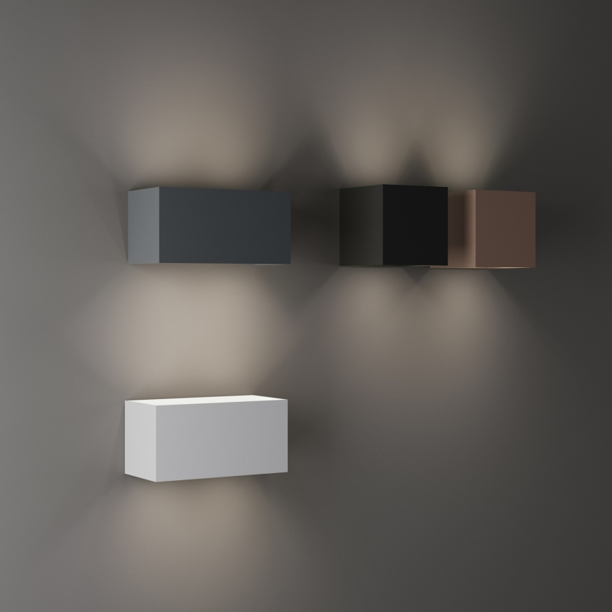 Ideal Lux - LED utomhusväggarmatur ATOM LED/12W/230V CRI 90 IP54 brun