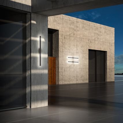 Ideal Lux - LED utomhusväggarmatur LINEA LED/20W/230V CRI 90 104 cm IP54 antracit