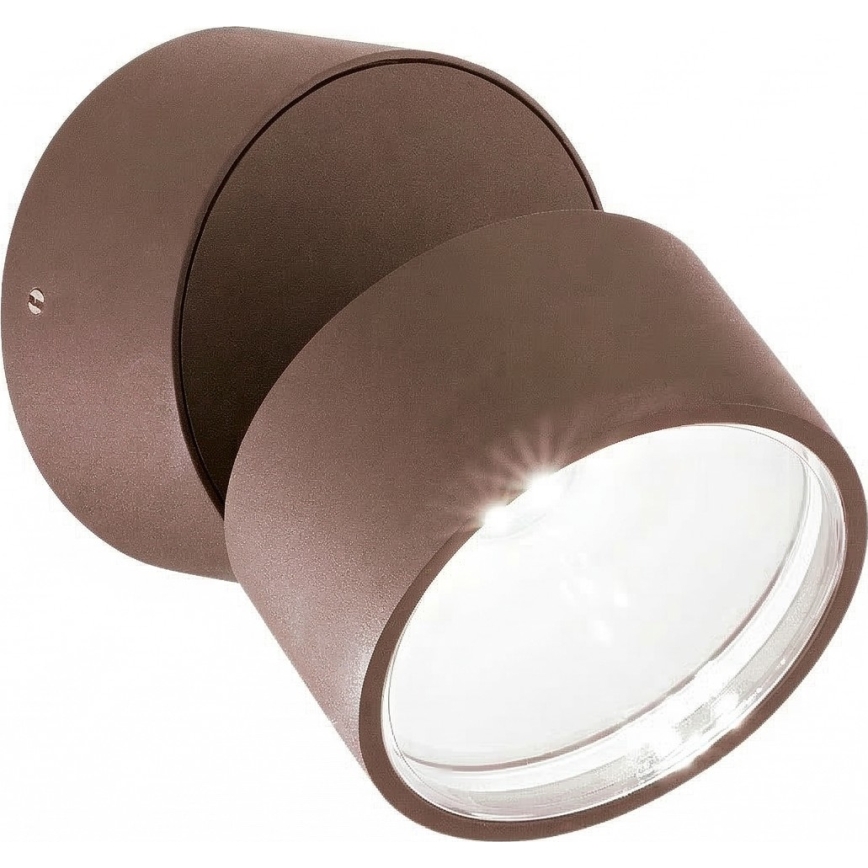 Ideal Lux - LED utomhusväggarmatur OMEGA LED/7W/230V CRI 90 IP54 brun