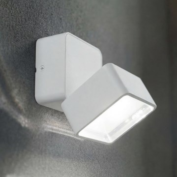 Ideal Lux - LED utomhusväggarmatur OMEGA LED/7W/230V CRI 90 IP54 vit