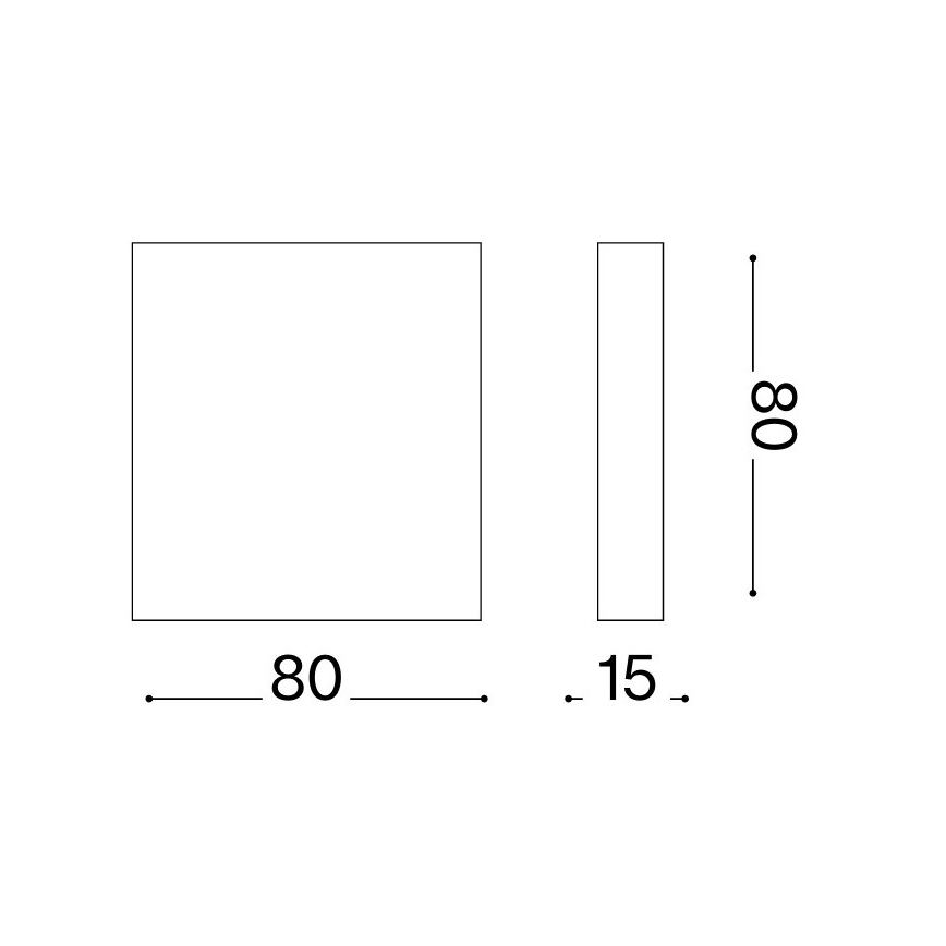Ideal Lux - LED utomhusväggarmatur POST-IT LED/3W/12V CRI 90 mässing