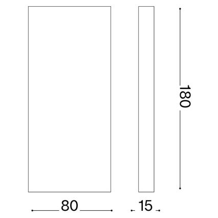 Ideal Lux - LED utomhusväggarmatur POST-IT LED/6W/12V CRI 90 mässing