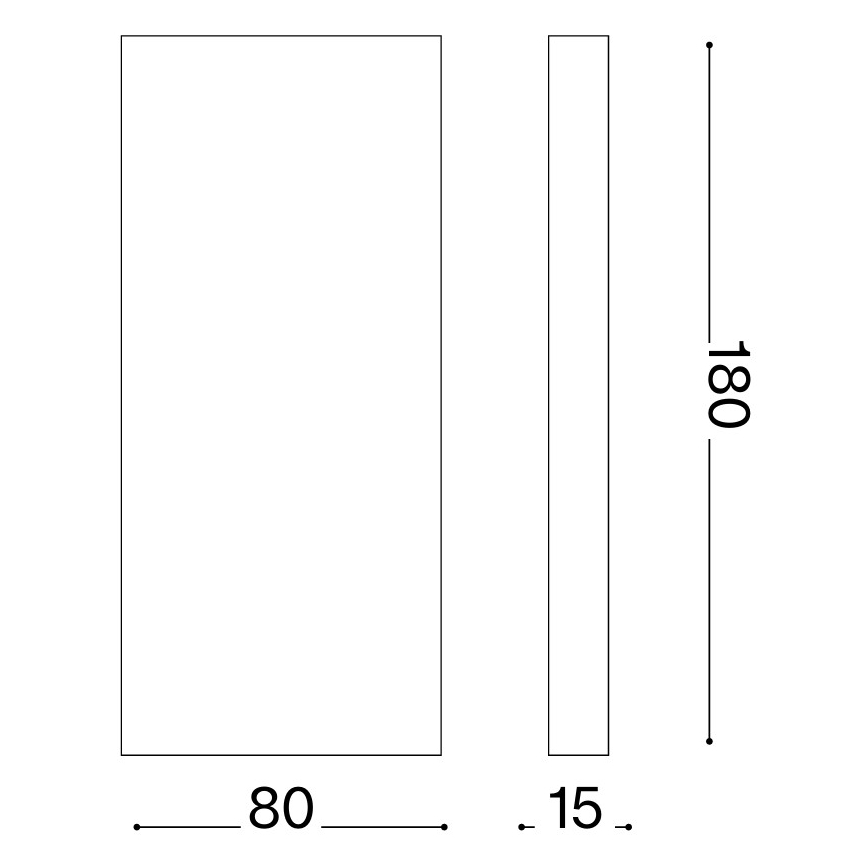 Ideal Lux - LED utomhusväggarmatur POST-IT LED/6W/12V CRI 90 mässing