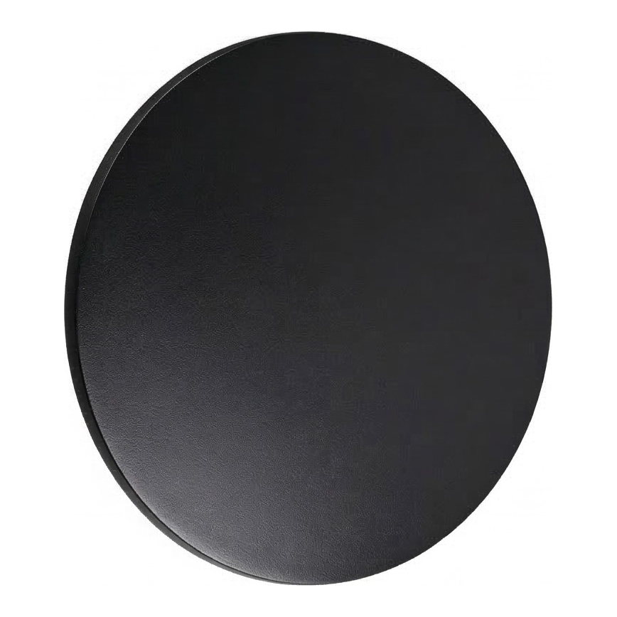 Ideal Lux - LED-utomhusvägglampa PUNTO LED/12W/230V CRI 90 Ø 24 cm IP54 svart