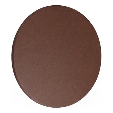 Ideal Lux - LED utomhusväggarmatur PUNTO LED/9W/230V CRI 90 Ø 18 cm IP54 brun