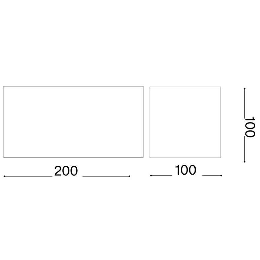 Ideal Lux - LED utomhusvägglampa ATOM LED/25W/230V CRI 90 IP54 brun