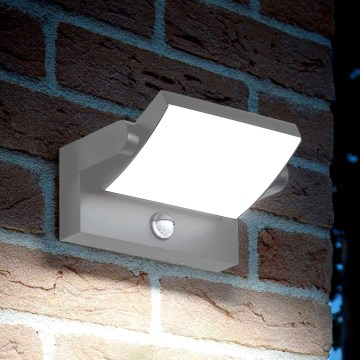 Ideal Lux - LED utomhusvägglampa med sensor SWIPE LED/21W/230V CRI 90 IP54 vit
