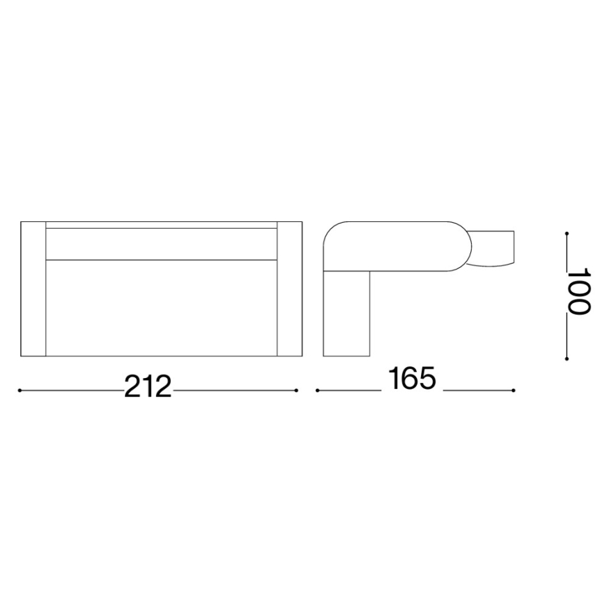 Ideal Lux - LED utomhusvägglampa med sensor SWIPE LED/21W/230V CRI 90 IP54 vit